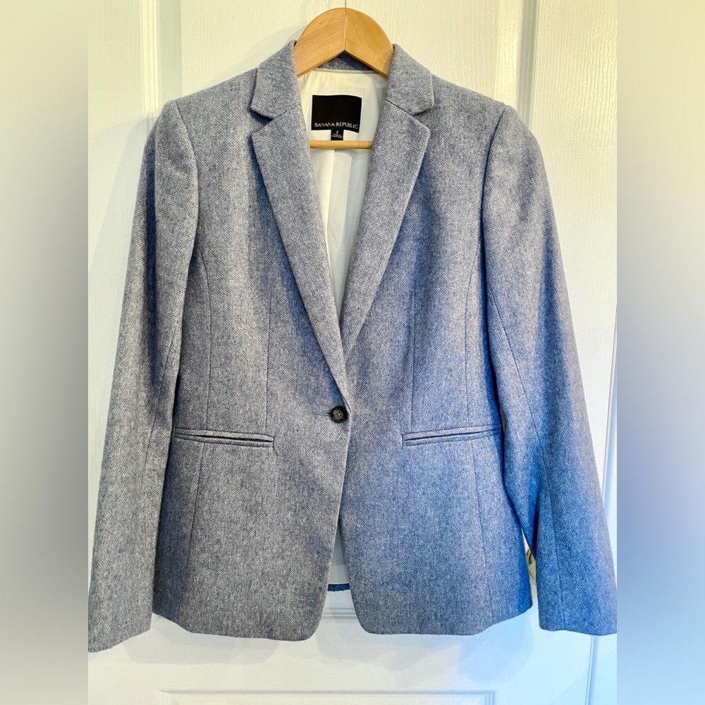 Banana Republic Women’s Light Blue Wool Blazer - sz 2